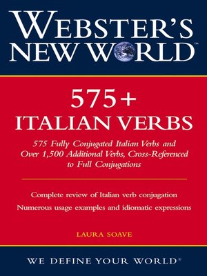 cover image of Webster's New World 575+ Italian Verbs
